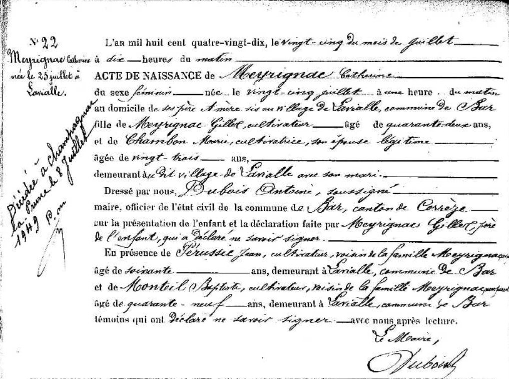 Naissance Meyrignac Catherine 25_07_1890.jpg